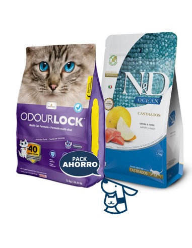7.5KG GATO CASTRADO NYD OCEAN + 12KG ARENA ODOURLOCK
