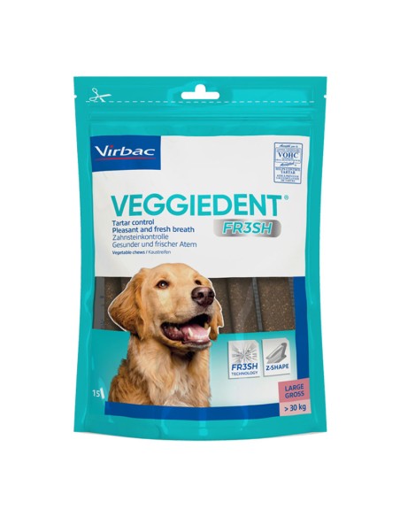 VEGGIEDENT TIRAS MASTICABLES , HIGIENE ORAL PERROS VIRBAC