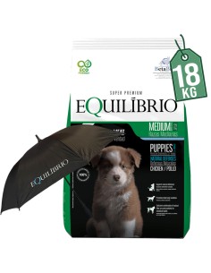 15KG+3KG PERRO CACHORRO RAZA MEDIANA EQUILIBRIO