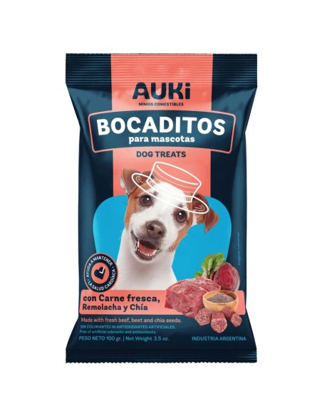 100grs bocaditos auki carne fresca
