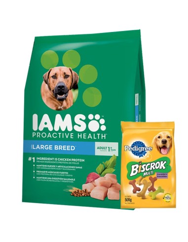 15kg perro Adulto raza grande IAMS