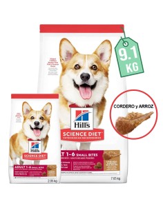 7.05+2.05KG COMBO perro ADULTO RAZA PEQUEÑA HILLS CORDERO