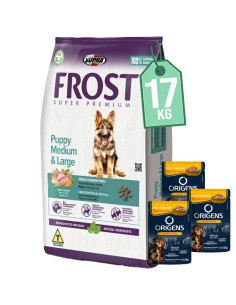 Frost Perro Cachorro Razas Medianas y Grandes 15 kg + 2 kg
