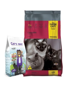10kg Gato Castrado Three Cats