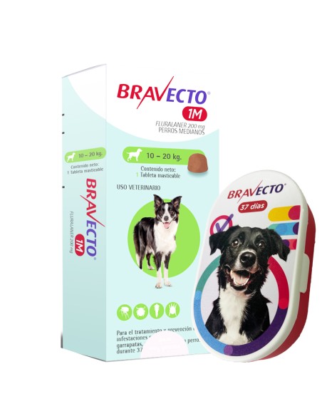 bravecto antiparasitario externo mensual 10-20kg