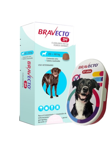 20-40kg antiparasitario externo bravecto mensual