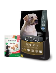 12KG SENIOR adulto +6 razas MEDIANAS Y GRANDES CIBAU