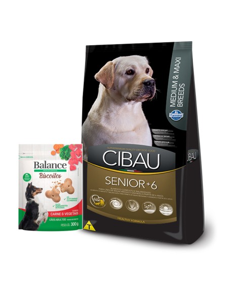 12KG SENIOR adulto +6 razas MEDIANAS Y GRANDES CIBAU