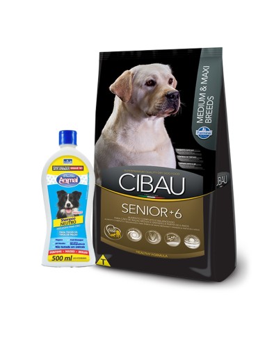 CIBAU PERRO SENIOR adulto+6 razas MEDIANAS Y GRANDES 12KG