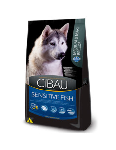 Cibau PERRO AdultO RAZA Medianas y grandes PIEL SENSIBLE PESCADO 12kg 2