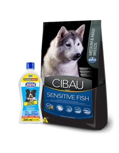 Cibau PERRO AdultO RAZA Medianas y grandes PIEL SENSIBLE PESCADO 12kg