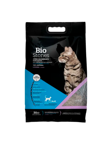 Sanitario Arena Aglomerante Bio Stones 25kg aroma lavanda