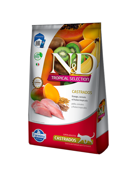 NYD TROPICAL GATO ADULTO CASTRADO POLLO 1.5KG