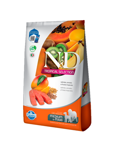 2kg+0.5kg perro adulto Mediano y Maxi salmon NYD TROPICAL