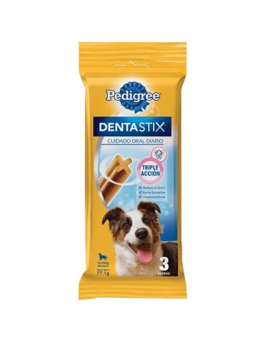 77.1 grs , 3 BARRAS CUIDADO ORAL Pedigree Dentastix