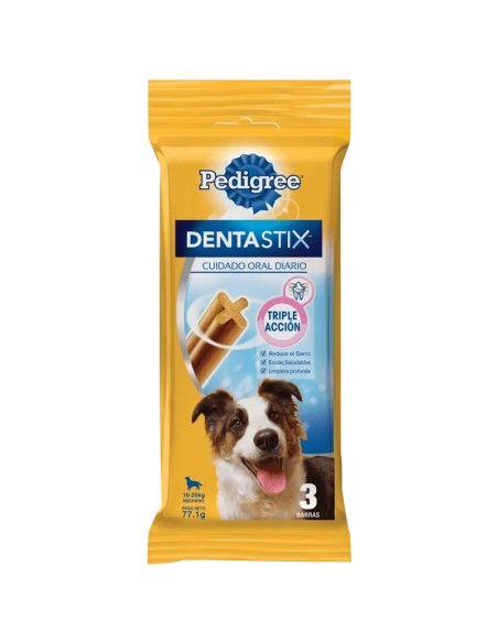 77.1 grs , 3 BARRAS CUIDADO ORAL Pedigree Dentastix