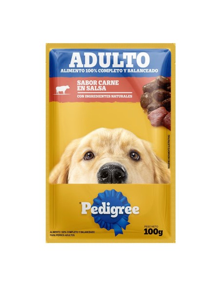100 grs Pedigree Sobre Carne Adulto