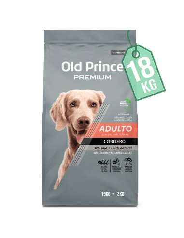15+3 KG PERRO ADULTO PREMIUM OLD PRINCE CORDERO