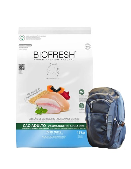 BIOFRESH PERRO ADULTO RAZA MEDIANA pollo 15KG