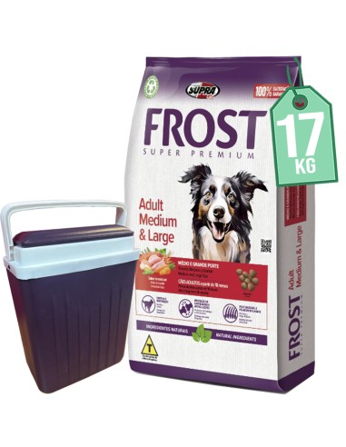 FROST perro ADULTO Raza MEDIANA Y GRANDE 15kg+2kg