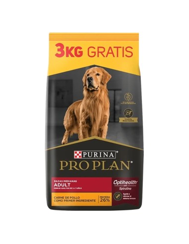 Pro Plan Perro Adulto Raza Mediana 15 kg + 3 kg
