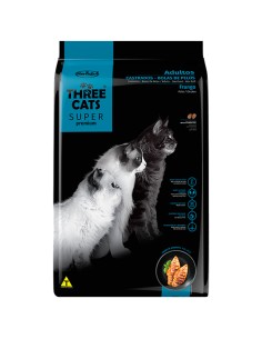 Three cats super premium Bola de Pelos  gato adulto castrado pollo 10.1kg