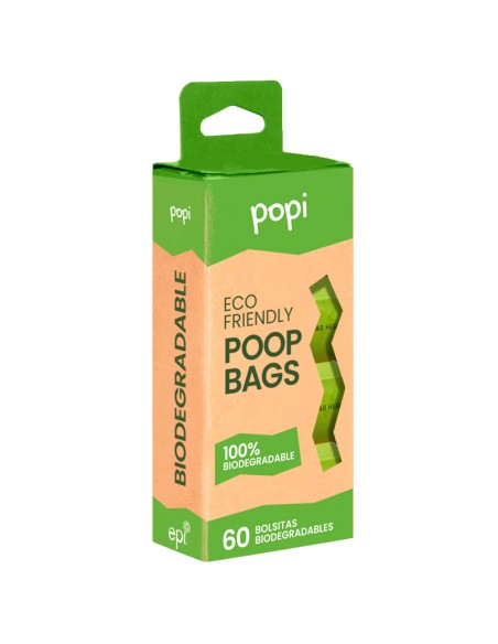 60 BOLSAS BIODEGRADABLES POPI X 4UNID