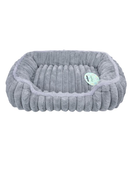 cama cuna rectangular gris