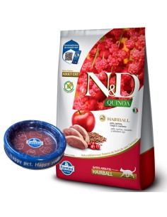NYD HAIRBALL GATO ADULTO QUINOA PATO 1.5KG