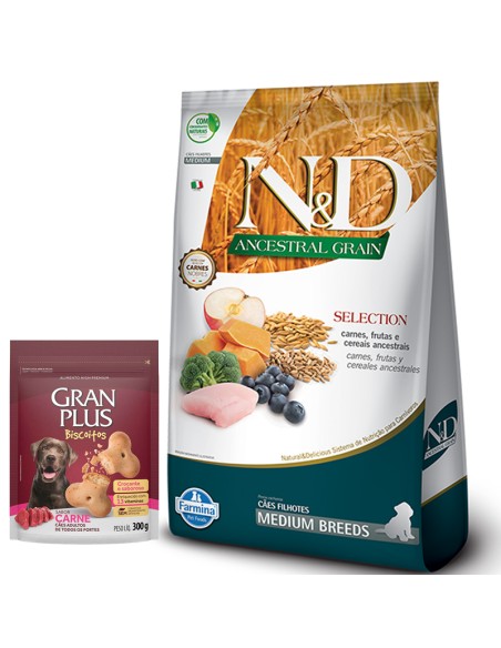 NyD Ancestral Perro Cachorro Raza Mediana 15 kg