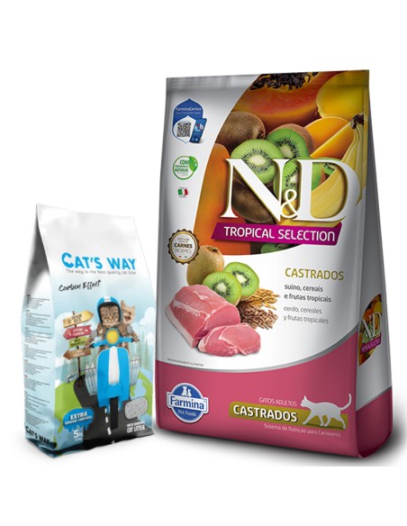 NYD TROPICAL GATO ADULTO CASTRADO CERDO 7KG