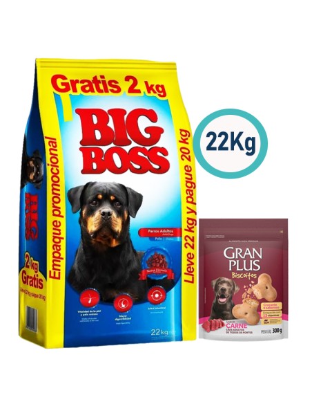 BIG BOSS perro ADULTO 20kg+2KG