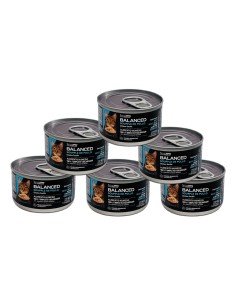 BALANCED alimento humedo gato adulto soufle de pollo 6 unid de 85grs c/u