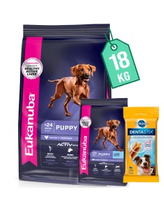 Eukanuba Perro Cachorro Raza Grande 15 kg + 3 kg