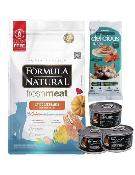 formula natural carne fresca gato adulto castrado salmon 10kg