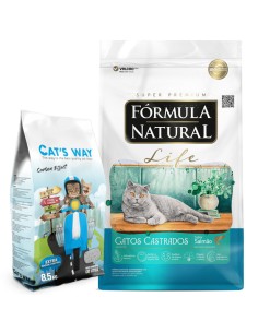 formula natural LIFE gato adulto castrado salmon 10kg