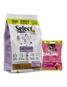 select gato adulto castrado pavo, papa dulce y manzana 1.5kg