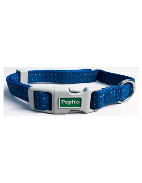 COLLAR BROCHE AZUL L 39-59CM