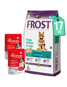 Frost Perro Cachorro Razas Medianas y Grandes 15 kg + 2 kg