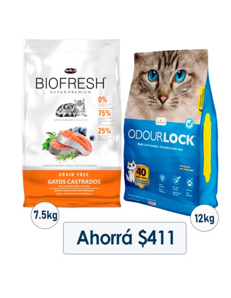 BIOFRESH GATO ADULTO CASTRADO+ARENA ODOURLOCK