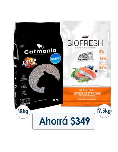 BIOFRESH GATO ADULTO CASTRADO+ARENA CATMANIA