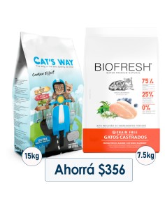 BIOFRESH GATO CASTRADO POLLO + ARENA CATSWAY 2