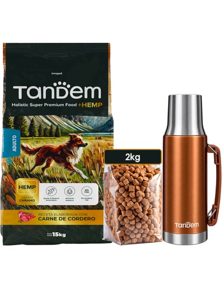 TANDEM PERRO ADULTO CORDERO 15KG+2KG