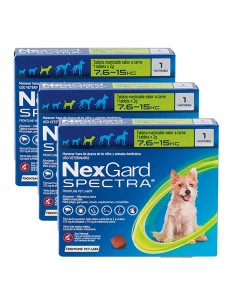 NEXGARD SPECTRA 7.6-15KG  (3 COMPRIMIDOS)