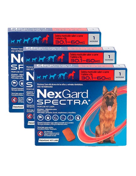 NEXGARD SPECTRA 30-60KG  (3 COMPRIMIDOS)
