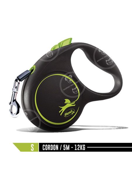 Flexi Black Design Cordón 5m/12kg
