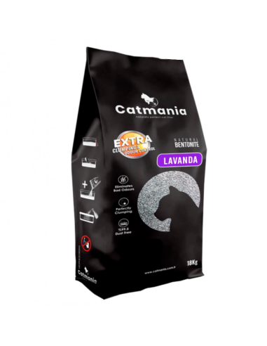 18 kg, Catmania Aroma Lavanda,  Bentonita Sódica